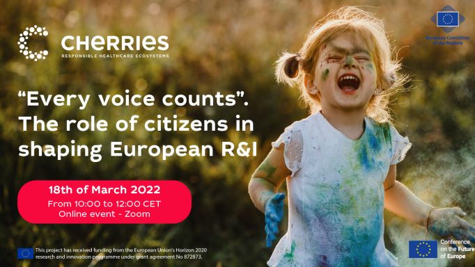 Conference title: Every voice counts. Event details: online, 18 March 2022 from 10 to 12 am